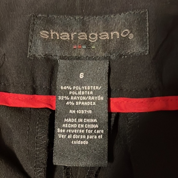 Sharagano black pants. NWT. Sz 6 - Picture 6 of 7